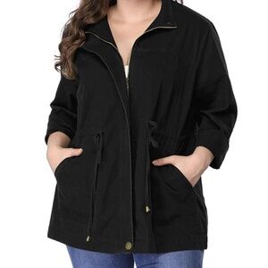 Agnes Orinda Black Utility Jacket NWT